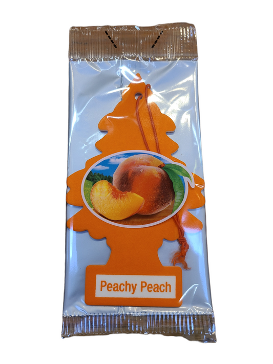 Peach scented tree shaped air freshener